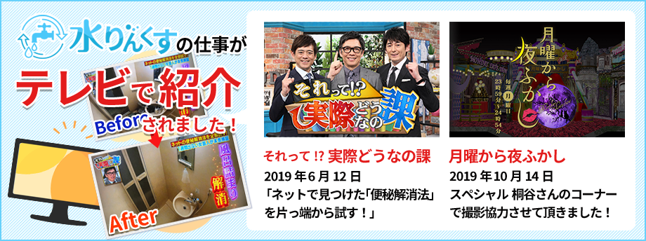 水りんくすの仕事が日テレさんの「それって！？実際どうなの課」で紹介されました！